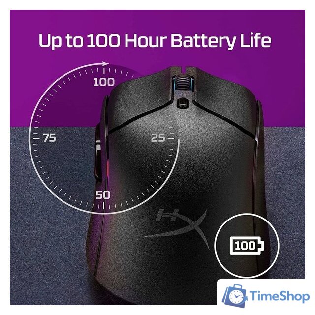 Игровая мышь HyperX Pulsefire Haste 2 Wireless (черный) - Изображение №3 — Интернет-магазин Time-Shop