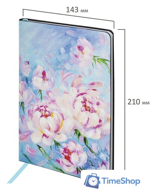 Ежедневник BRAUBERG Vista Pink Flowers 112075 - Изображение №4 — Интернет-магазин Time-Shop
