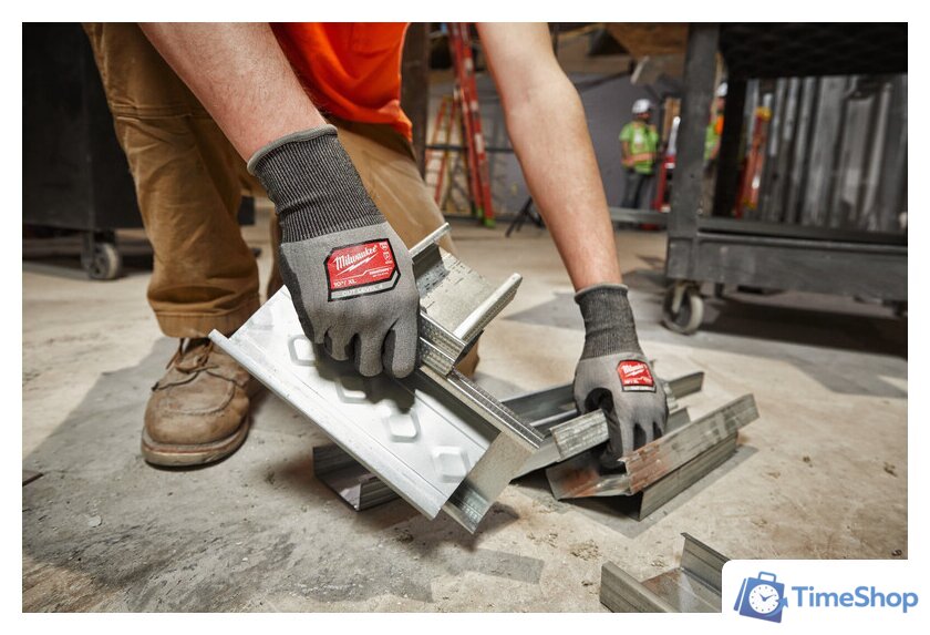 Перчатки из искусственной кожи Milwaukee Hi-Dex 4/D 8/M 4932480502 - Изображение №5 — Интернет-магазин Time-Shop