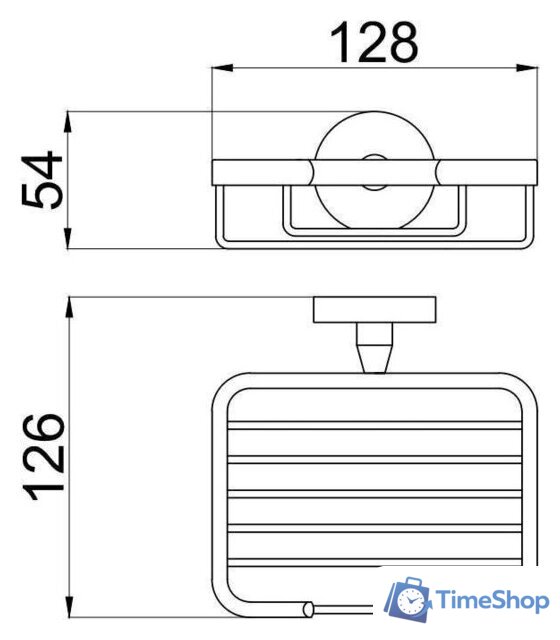 Мыльница Allen Brau Priority 6.31004-BN - Изображение №2 — Интернет-магазин Time-Shop