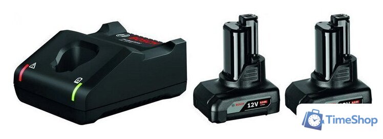 Аккумулятор с зарядным устройством Bosch 1600A01B20 (12В/2x6 Ah + 12-40В) - Изображение №1 — Интернет-магазин Time-Shop