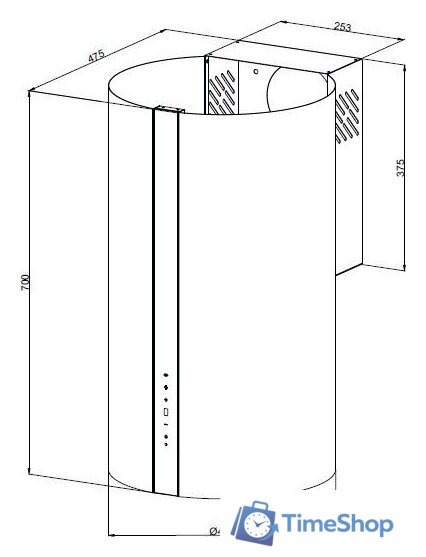 Кухонная вытяжка KUPPERSBERG Vortex GB - Изображение №7 — Интернет-магазин Time-Shop