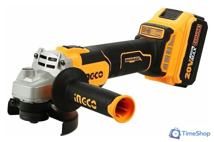 Угловая шлифмашина Ingco Industrial CAGLI201158 (без АКБ) - Изображение №3 — Интернет-магазин Time-Shop