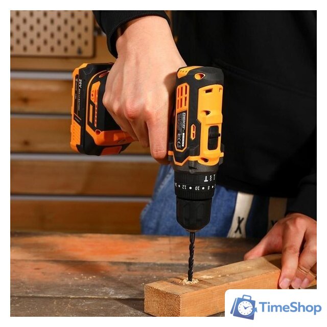 Ударная дрель-шуруповерт Deko DKCD20 Impact Set 063-4415 (с 2-мя АКБ 2 Ач, кейс) - Изображение №7 — Интернет-магазин Time-Shop