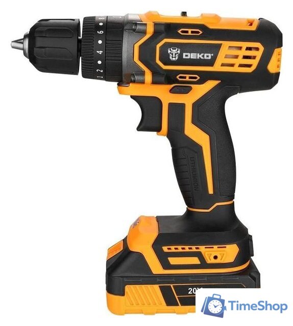 Ударная дрель-шуруповерт Deko DKCD20 Impact Set 063-4415 (с 2-мя АКБ 2 Ач, кейс) - Изображение №5 — Интернет-магазин Time-Shop