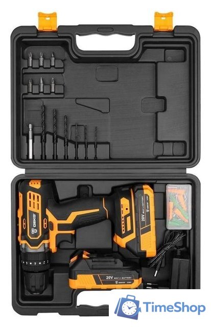 Ударная дрель-шуруповерт Deko DKCD20 Impact Set 063-4415 (с 2-мя АКБ 2 Ач, кейс) - Изображение №3 — Интернет-магазин Time-Shop