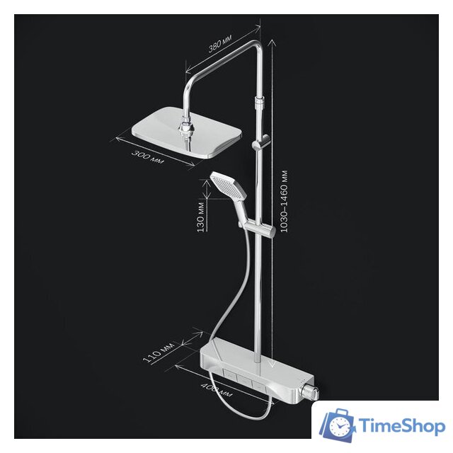 Душевая система  AM.PM Func F078F200 - Изображение №11 — Интернет-магазин Time-Shop