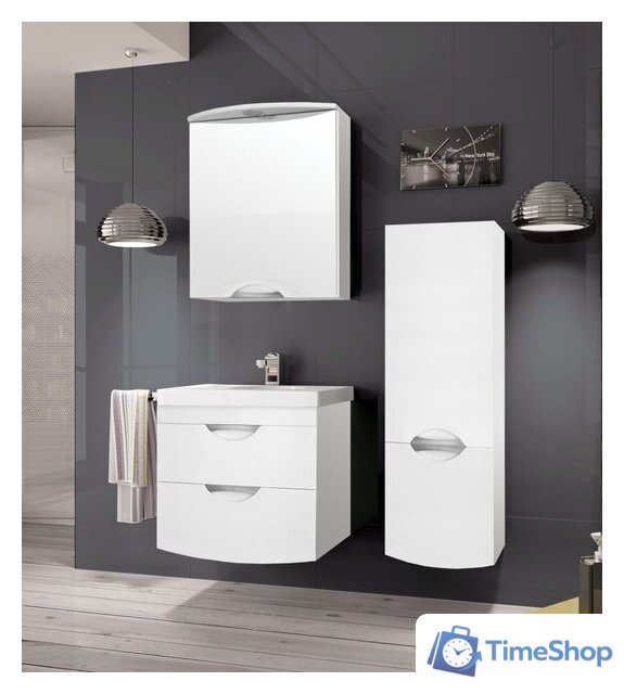  Style Line Шкаф с зеркалом Жасмин-2 60 (с подсветкой) - Изображение №11 — Интернет-магазин Time-Shop