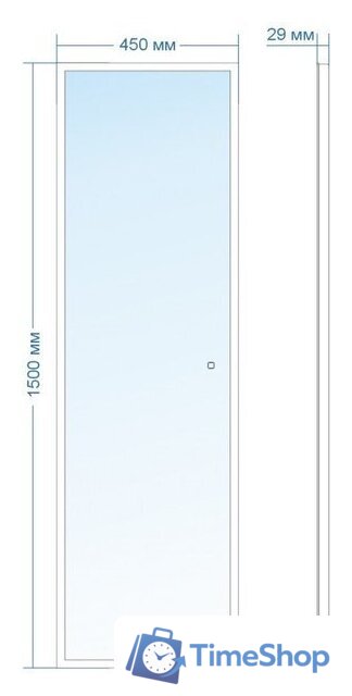 Зеркало Doratiz Тиана 45x150 2711.912 (сенсорный выключатель, подсветка) - Изображение №6 — Интернет-магазин Time-Shop