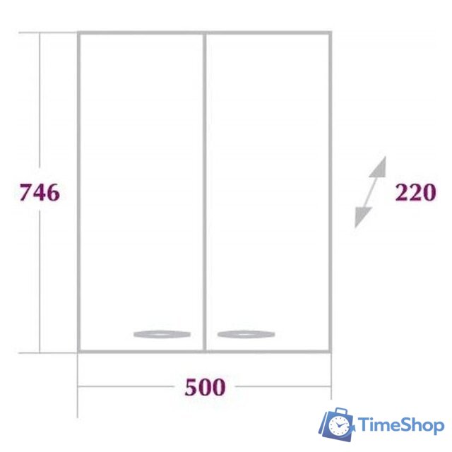  Onika Шкаф Кредо 50 [305001] - Изображение №4 — Интернет-магазин Time-Shop