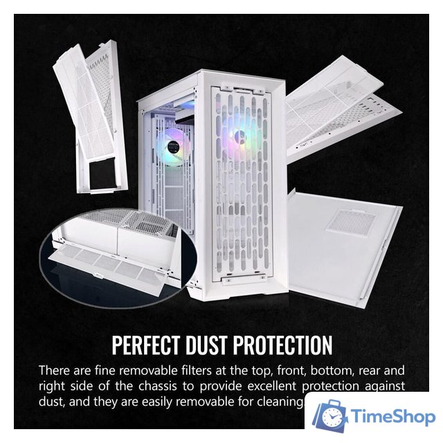 Корпус Thermaltake CTE T500 TG ARGB Snow CA-1X8-00F6WN-01 - Изображение №5 — Интернет-магазин Time-Shop