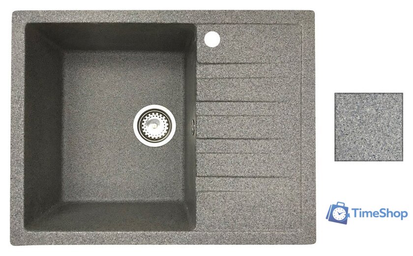 Кухонная мойка БелЭворс Vega L (серый, без сифона) - Изображение №1 — Интернет-магазин Time-Shop