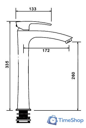 Смеситель Gappo G1007-18 - Изображение №2 — Интернет-магазин Time-Shop