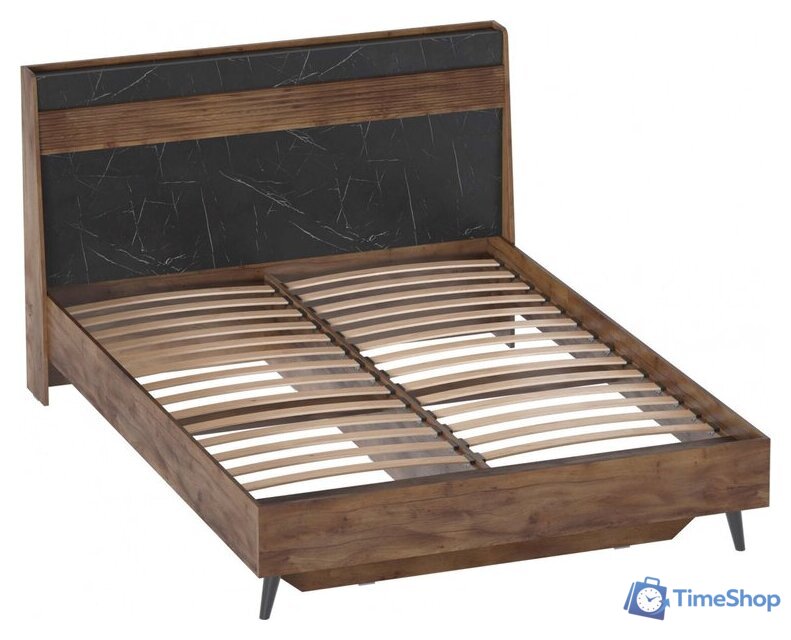 Кровать Мебельград Браун 160x200 (таксония/мрамор неро маркина) - Изображение №2 — Интернет-магазин Time-Shop