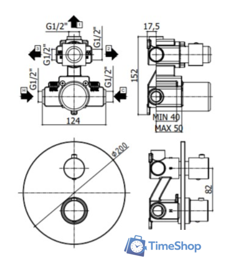 Смеситель Paffoni LIQ018CR - Изображение №2 — Интернет-магазин Time-Shop