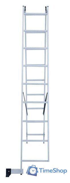 Лестница-стремянка Новая высота NV 122 алюминиевая двухсекционная 2x9 ступеней - Изображение №5 — Интернет-магазин Time-Shop