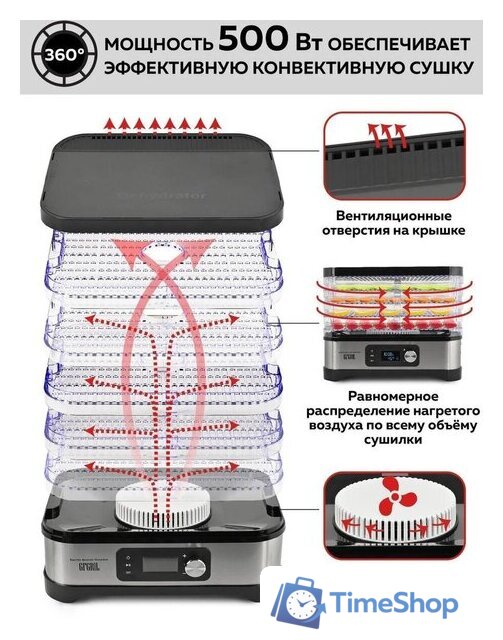 Сушилка для овощей и фруктов GFgril GFD-001 - Изображение №7 — Интернет-магазин Time-Shop