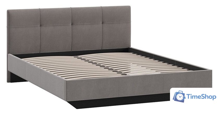 Кровать Трия Элис тип 1 с мягкой обивкой 160x200 (велюр мокко) - Изображение №2 — Интернет-магазин Time-Shop