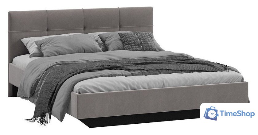 Кровать Трия Элис тип 1 с мягкой обивкой 160x200 (велюр мокко) - Изображение №1 — Интернет-магазин Time-Shop