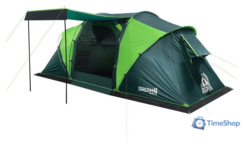 Кемпинговая палатка RSP Outdoors Dream 4 (зеленый) - Изображение №6 — Интернет-магазин Time-Shop