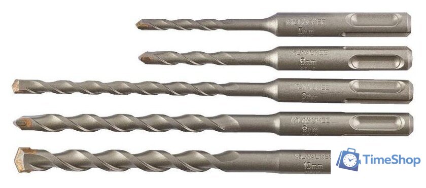 Набор буров Milwaukee 4932471242 (5 предметов) - Изображение №2 — Интернет-магазин Time-Shop