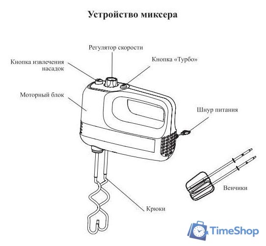 Миксер Kitfort KT-3066 - Изображение №7 — Интернет-магазин Time-Shop