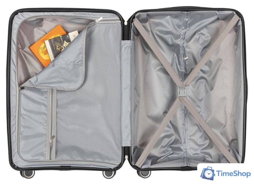 Чемодан-спиннер DoubleW YF-PP02 (S, красный) - Изображение №3 — Интернет-магазин Time-Shop