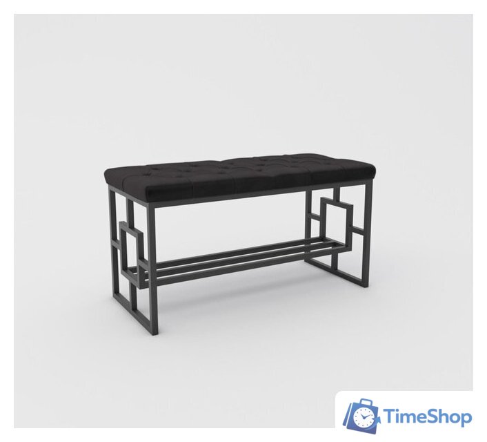 Банкетка Hype Mebel Квадро Люкс (черный/черный) - Изображение №1 — Интернет-магазин Time-Shop