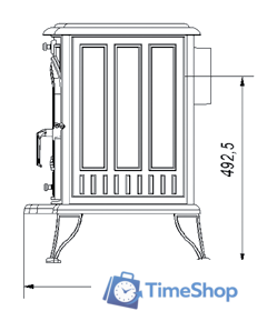 Свободностоящая печь-камин Kratki Koza K6 150 - Изображение №5 — Интернет-магазин Time-Shop