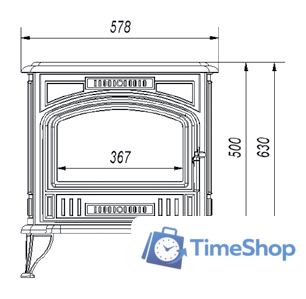 Свободностоящая печь-камин Kratki Koza K6 150 - Изображение №4 — Интернет-магазин Time-Shop