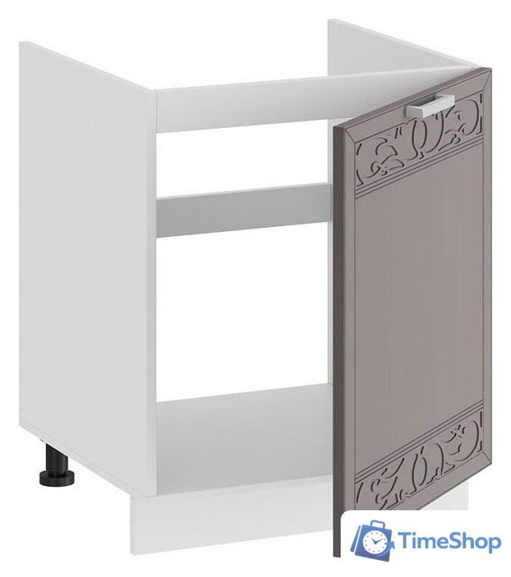 Шкаф напольный Трия Долорес 1Н5М (белый/муссон) - Изображение №2 — Интернет-магазин Time-Shop