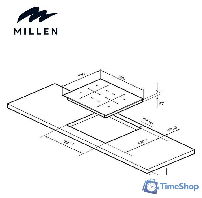 Варочная панель Millen MIH 602 BL - Изображение №7 — Интернет-магазин Time-Shop