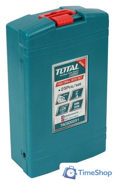 Набор сверл Total TACSD0251 (25 предметов) - Изображение №7 — Интернет-магазин Time-Shop