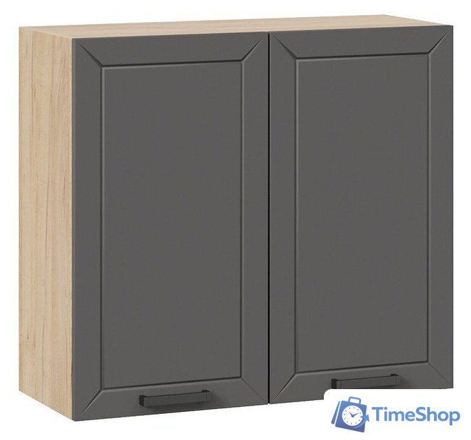 Шкаф навесной Трия Лорас 1В8 (дуб крафт золотой/холст вулкан) - Изображение №1 — Интернет-магазин Time-Shop