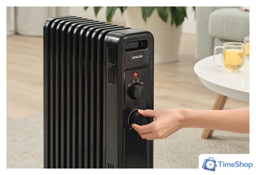 Масляный радиатор Sencor SOH 3511BK - Изображение №9 — Интернет-магазин Time-Shop
