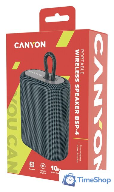 Беспроводная колонка Canyon BSP-4 (серый) - Изображение №4 — Интернет-магазин Time-Shop