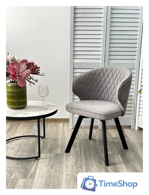 Стул с подлокотниками M-City Skat 670M05312 (B22 cерый/черный) - Изображение №2 — Интернет-магазин Time-Shop