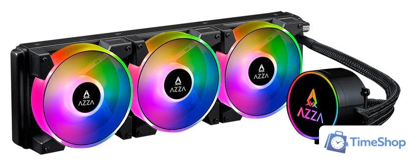 Система жидкостного охлаждения для процессора AZZA Blizzard 360 LCAZ-360R-ARGB - Изображение №1 — Интернет-магазин Time-Shop