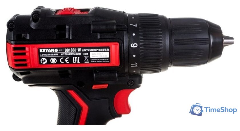 Дрель-шуруповерт Keyang DD18BL-W Set (с 2-мя АКБ, кейс) - Изображение №9 — Интернет-магазин Time-Shop