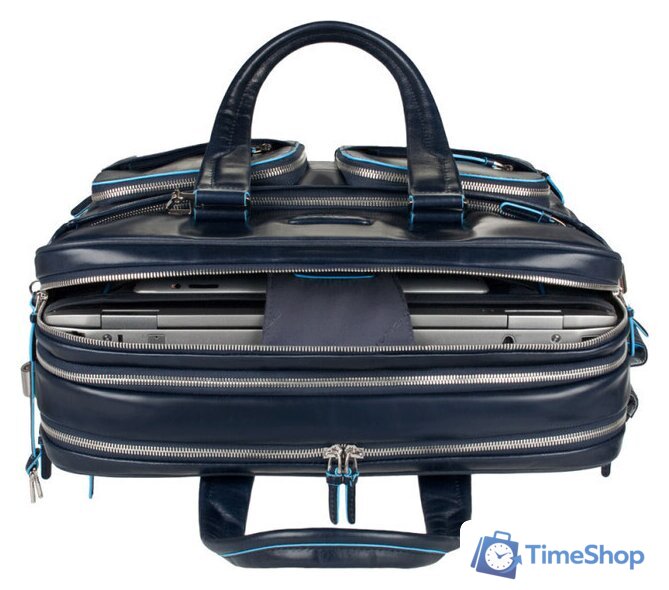 Сумка Piquadro Blue Square (CA2765B2/BLU2) - Изображение №3 — Интернет-магазин Time-Shop