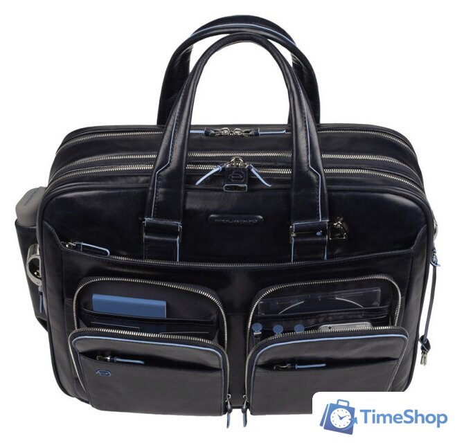 Сумка Piquadro Blue Square (CA2765B2/BLU2) - Изображение №2 — Интернет-магазин Time-Shop