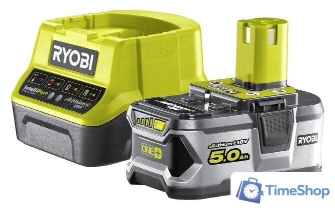 Аккумулятор с зарядным устройством Ryobi RC18120-150 ONE+ 5133003366 (18В/5.0 а*ч + 18В) - Изображение №1 — Интернет-магазин Time-Shop