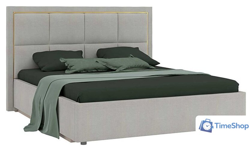 Кровать Ангстрем Дольче спальня с ПМ ДЛ-811.26 исп.30 (кашемир серый) - Изображение №1 — Интернет-магазин Time-Shop