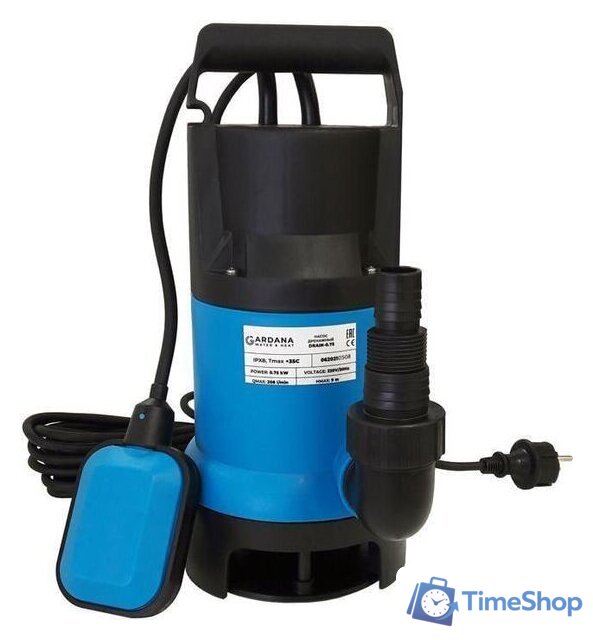 Дренажный насос Gardana DRAIN-0,75 - Изображение №2 — Интернет-магазин Time-Shop