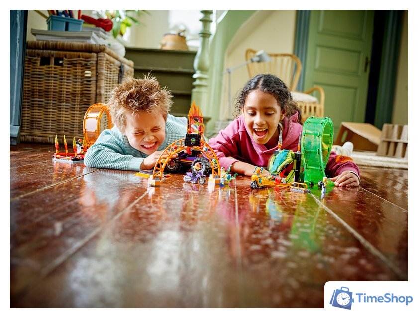 Конструктор LEGO City 60339 Трюковая арена Двойная петля - Изображение №12 — Интернет-магазин Time-Shop