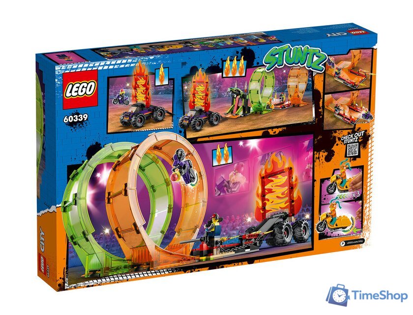 Конструктор LEGO City 60339 Трюковая арена Двойная петля - Изображение №4 — Интернет-магазин Time-Shop