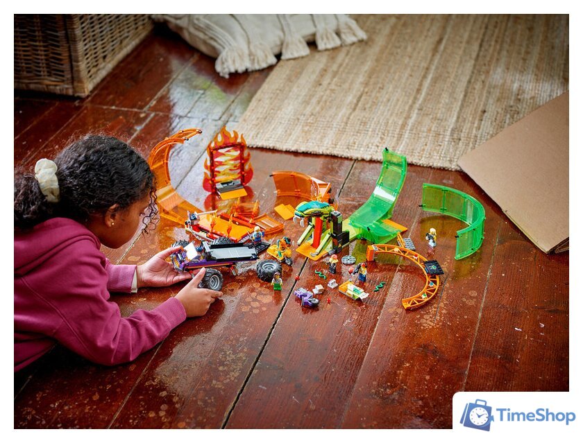 Конструктор LEGO City 60339 Трюковая арена Двойная петля - Изображение №11 — Интернет-магазин Time-Shop