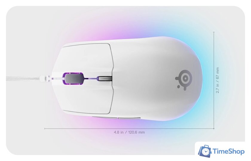 Игровая мышь SteelSeries Rival 3 Gen 2 (белый) - Изображение №12 — Интернет-магазин Time-Shop