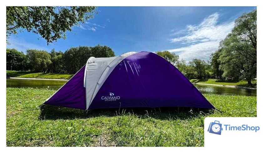 Кемпинговая палатка Calviano Acamper Acco 3 (фиолетовый) - Изображение №3 — Интернет-магазин Time-Shop
