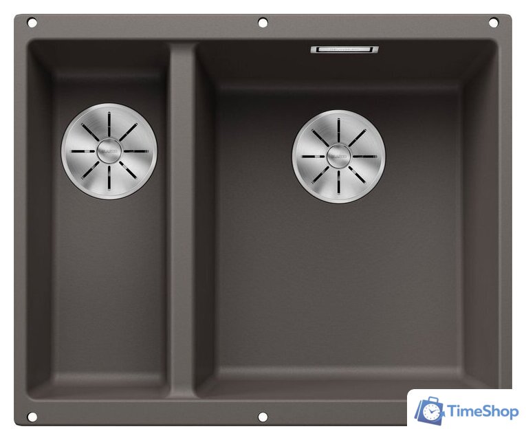 Кухонная мойка Blanco Subline 340/160-U 527346 (правая, вулканический серый) - Изображение №1 — Интернет-магазин Time-Shop